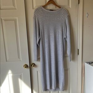 Raoul Soft Gray Long Sleeve Dress Great for New Years Party